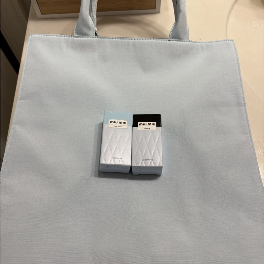 Miu Miu Duo  Mini Set in Pale Blue and Black